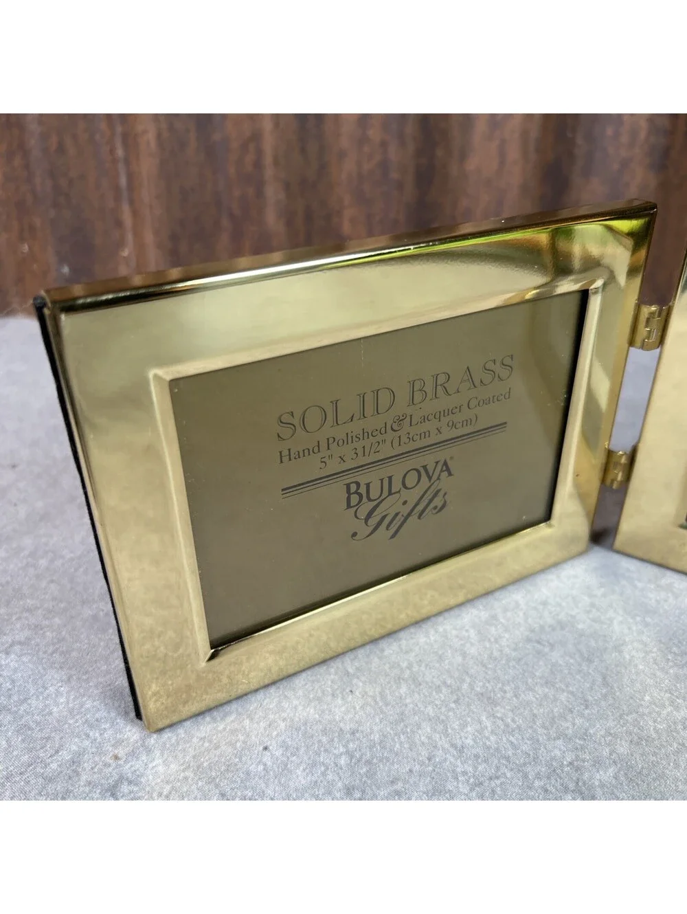 Bulova Hinged Brass Picture Frame 3